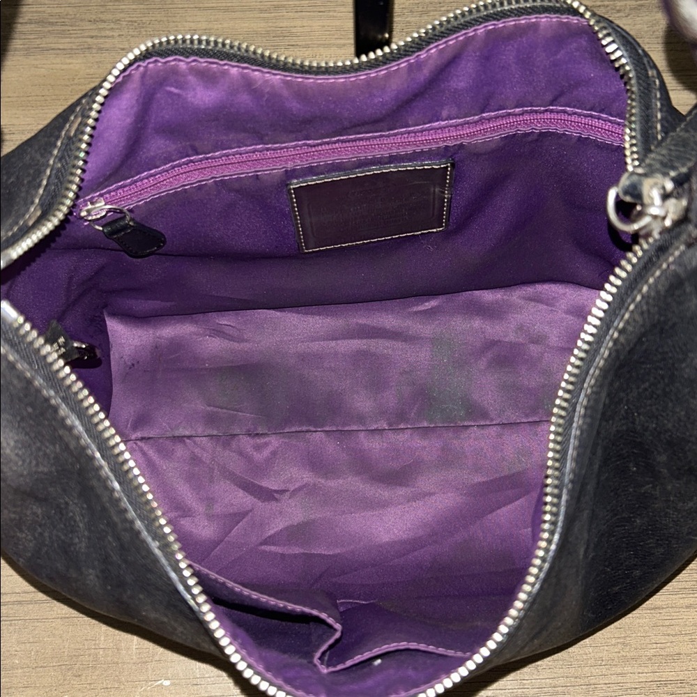Y2K Coach Madison Hailey BlackLeather Hobo Bag -14304 - Picture 9 of 11